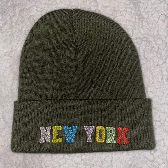 New York Green Beanie - Picture 2 of 4